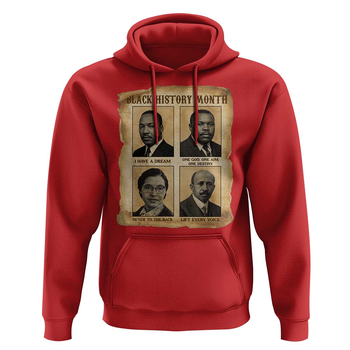 Vintage African American Heroes Hoodie Black Pride Inspiration - Wonder Print Shop