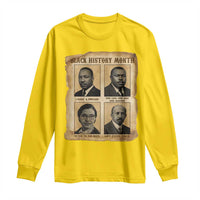 Vintage African American Heroes Long Sleeve Shirt Black Pride Inspiration - Wonder Print Shop