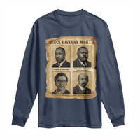 Vintage African American Heroes Long Sleeve Shirt Black Pride Inspiration - Wonder Print Shop