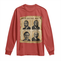 Vintage African American Heroes Long Sleeve Shirt Black Pride Inspiration - Wonder Print Shop