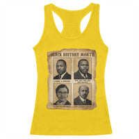 Vintage African American Heroes Racerback Tank Top Black Pride Inspiration - Wonder Print Shop