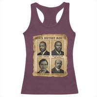 Vintage African American Heroes Racerback Tank Top Black Pride Inspiration - Wonder Print Shop
