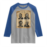 Vintage African American Heroes Raglan Shirt Black Pride Inspiration - Wonder Print Shop