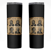 Vintage African American Heroes Skinny Tumbler Black Pride Inspiration - Wonder Print Shop