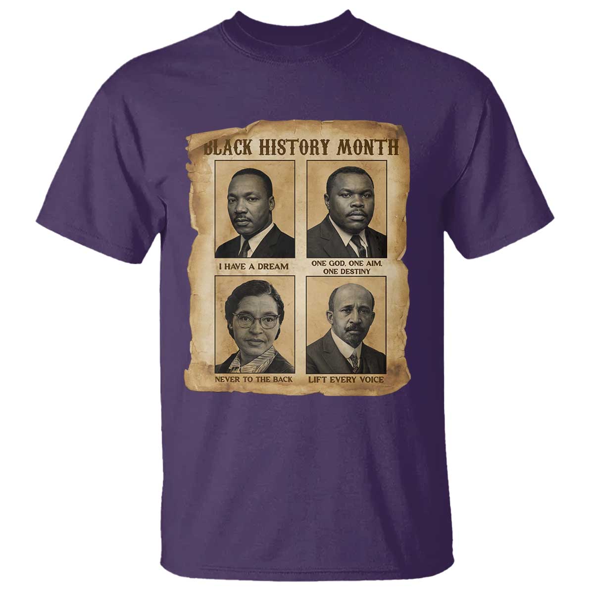 Vintage African American Heroes T Shirt Black Pride Inspiration - Wonder Print Shop