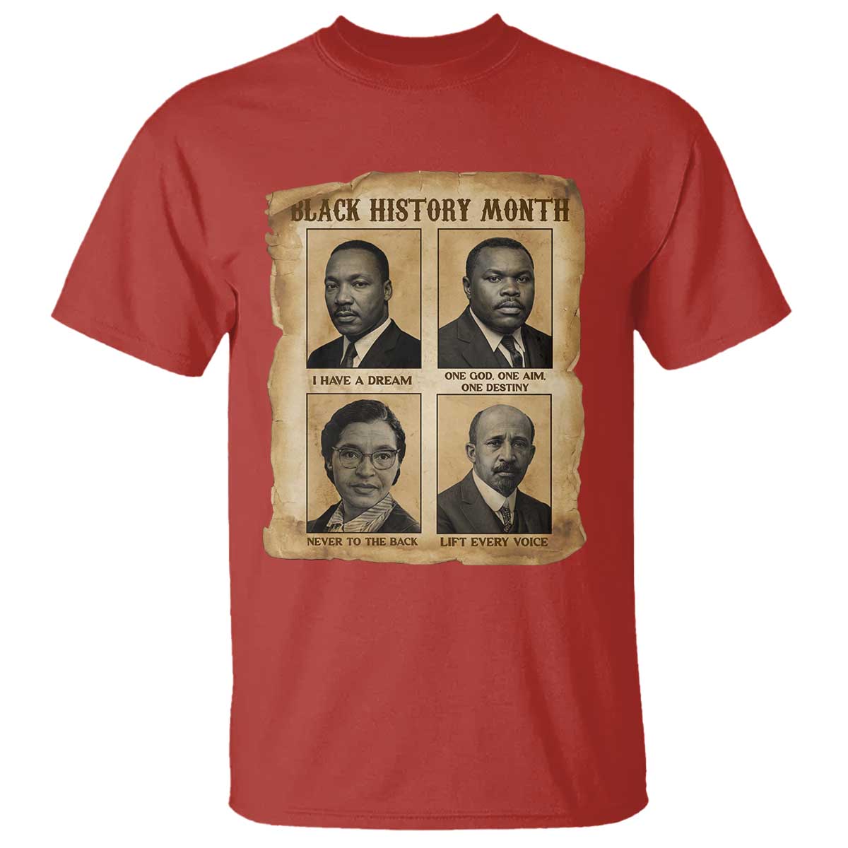 Vintage African American Heroes T Shirt Black Pride Inspiration - Wonder Print Shop