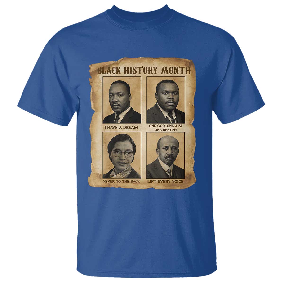 Vintage African American Heroes T Shirt Black Pride Inspiration - Wonder Print Shop