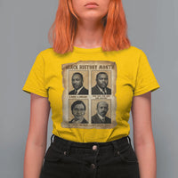 Vintage African American Heroes T Shirt For Women Black Pride Inspiration - Wonder Print Shop