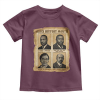 Vintage African American Heroes Toddler T Shirt Black Pride Inspiration - Wonder Print Shop