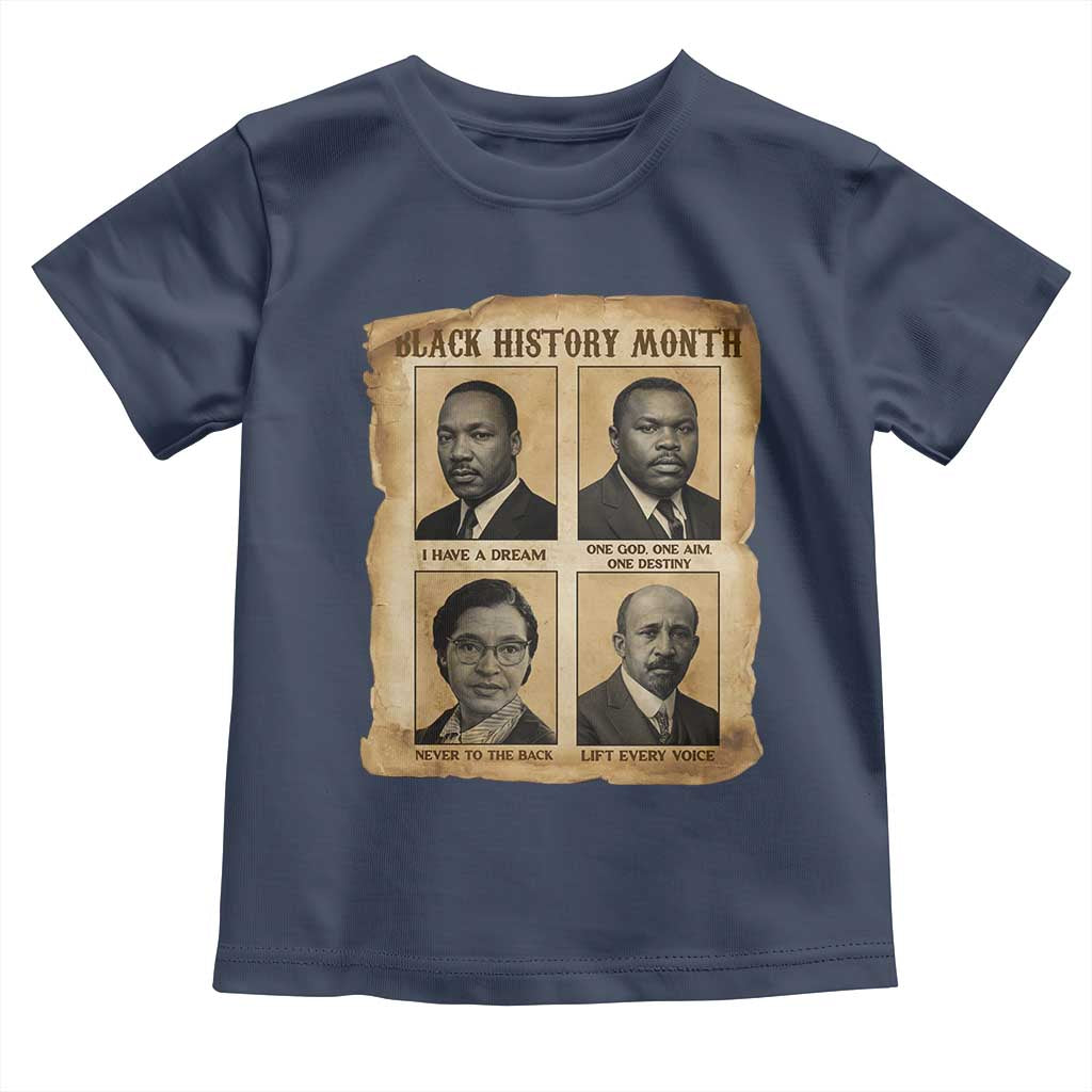 Vintage African American Heroes Toddler T Shirt Black Pride Inspiration - Wonder Print Shop