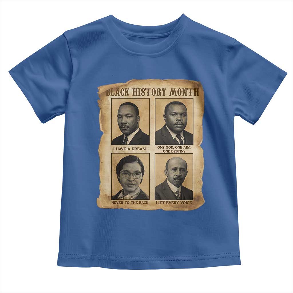 Vintage African American Heroes Toddler T Shirt Black Pride Inspiration - Wonder Print Shop