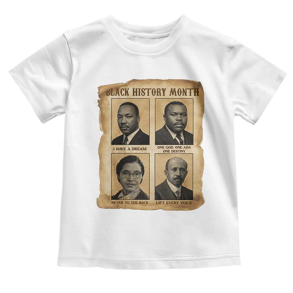 Vintage African American Heroes Toddler T Shirt Black Pride Inspiration - Wonder Print Shop