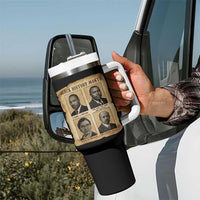 Vintage African American Heroes Tumbler With Handle Black Pride Inspiration - Wonder Print Shop
