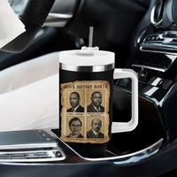 Vintage African American Heroes Tumbler With Handle Black Pride Inspiration - Wonder Print Shop