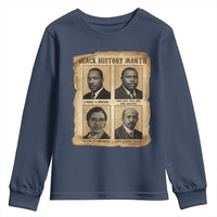 Vintage African American Heroes Youth Sweatshirt Black Pride Inspiration - Wonder Print Shop