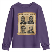 Vintage African American Heroes Youth Sweatshirt Black Pride Inspiration - Wonder Print Shop