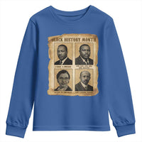 Vintage African American Heroes Youth Sweatshirt Black Pride Inspiration - Wonder Print Shop
