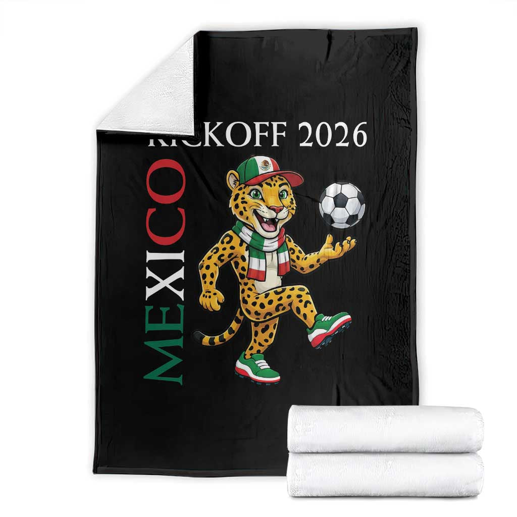Mexico Soccer Pride Jaguar Kickoff 2026 Throw Blanket