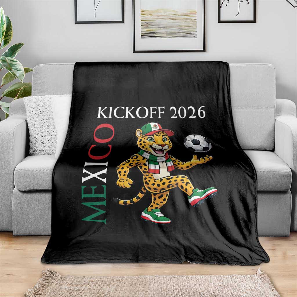 Mexico Soccer Pride Jaguar Kickoff 2026 Throw Blanket
