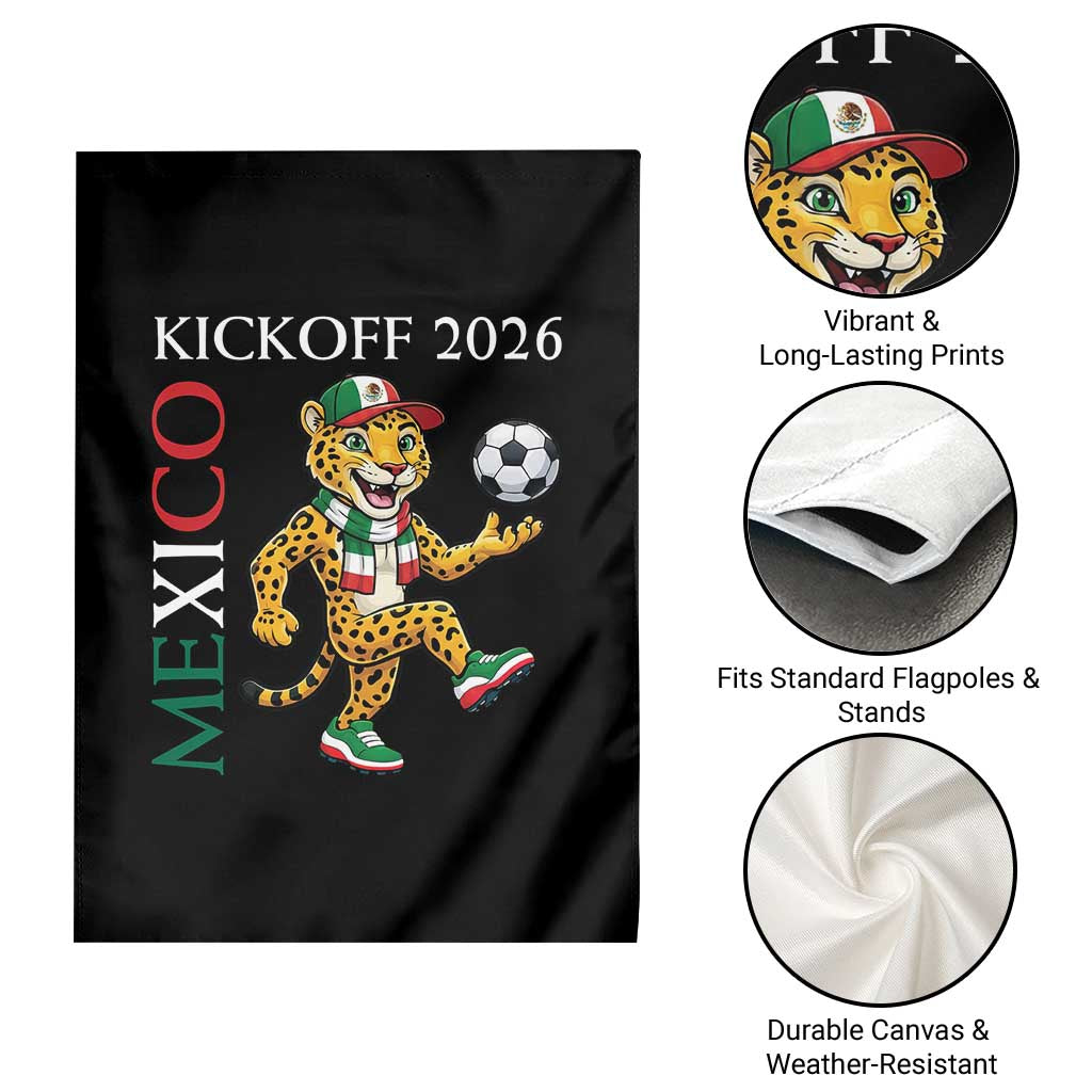 Mexico Soccer Pride Jaguar Kickoff 2026 Garden Flag