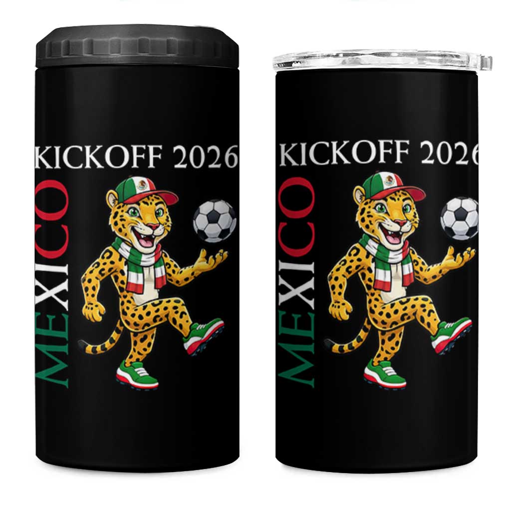 Mexico Soccer Pride Jaguar Kickoff 2026 4 in 1 Can Cooler Tumbler