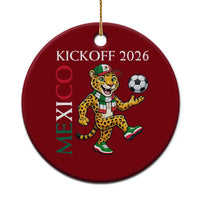 Mexico Soccer Pride Jaguar Kickoff 2026 Ceramic Ornament