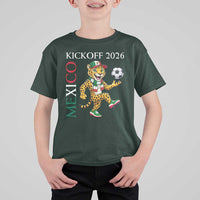 Mexico Soccer Pride Jaguar Kickoff 2026 T Shirt For Kid