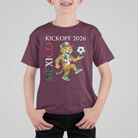 Mexico Soccer Pride Jaguar Kickoff 2026 T Shirt For Kid