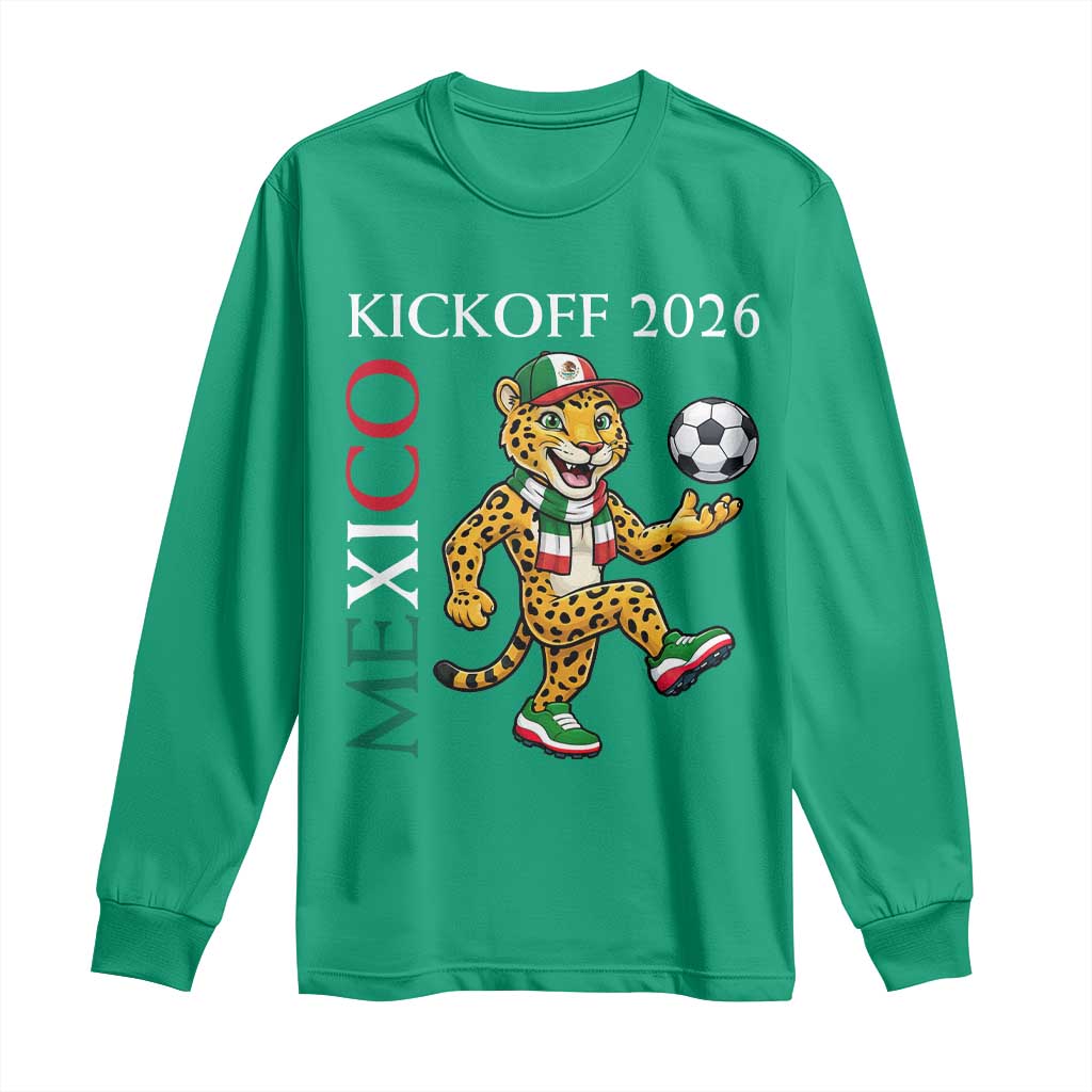 Mexico Soccer Pride Jaguar Kickoff 2026 Long Sleeve Shirt