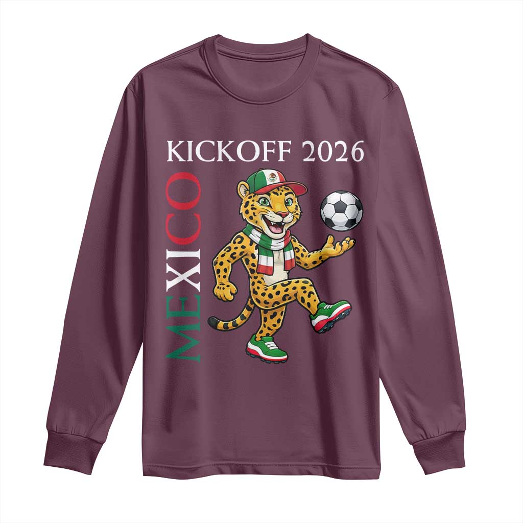 Mexico Soccer Pride Jaguar Kickoff 2026 Long Sleeve Shirt