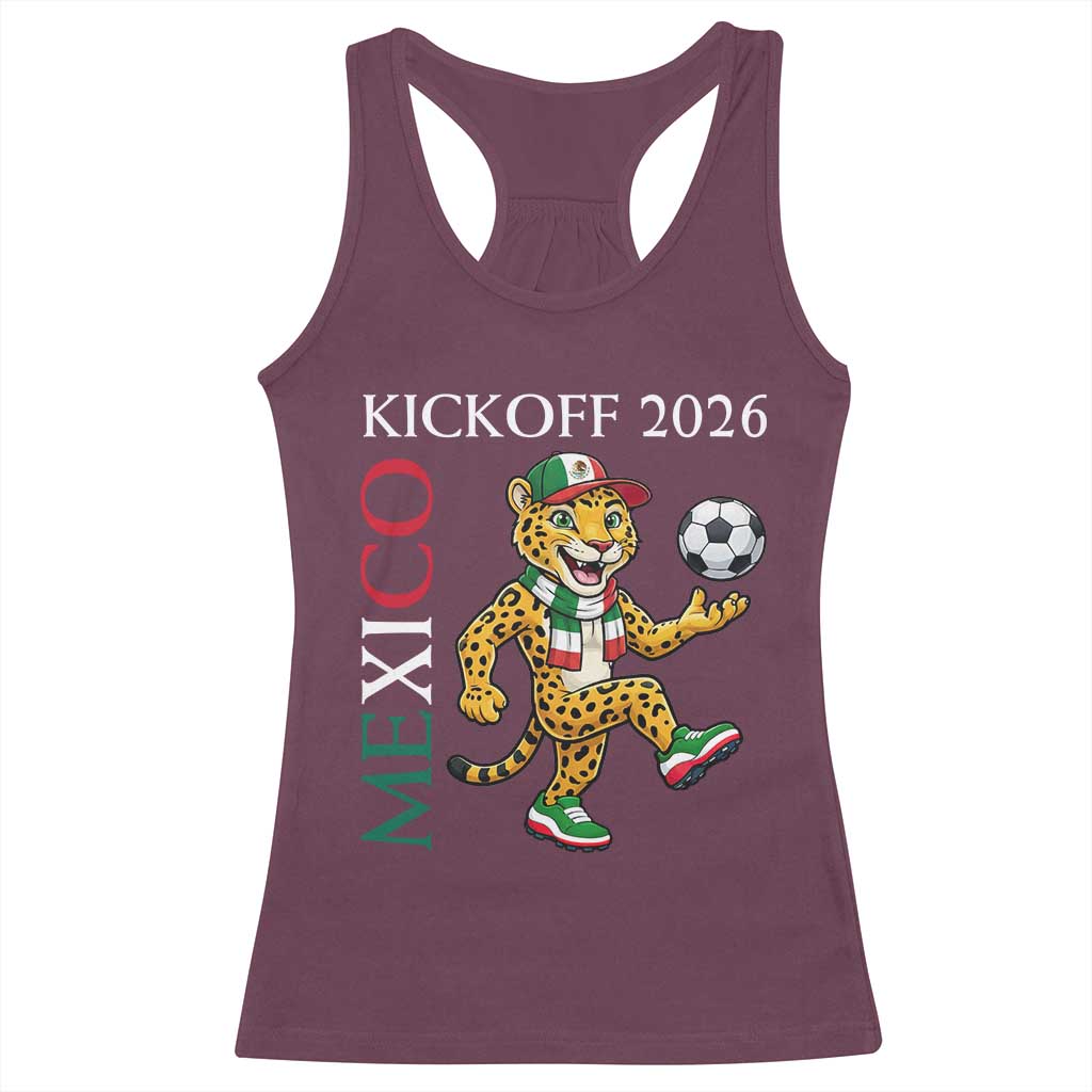 Mexico Soccer Pride Jaguar Kickoff 2026 Racerback Tank Top