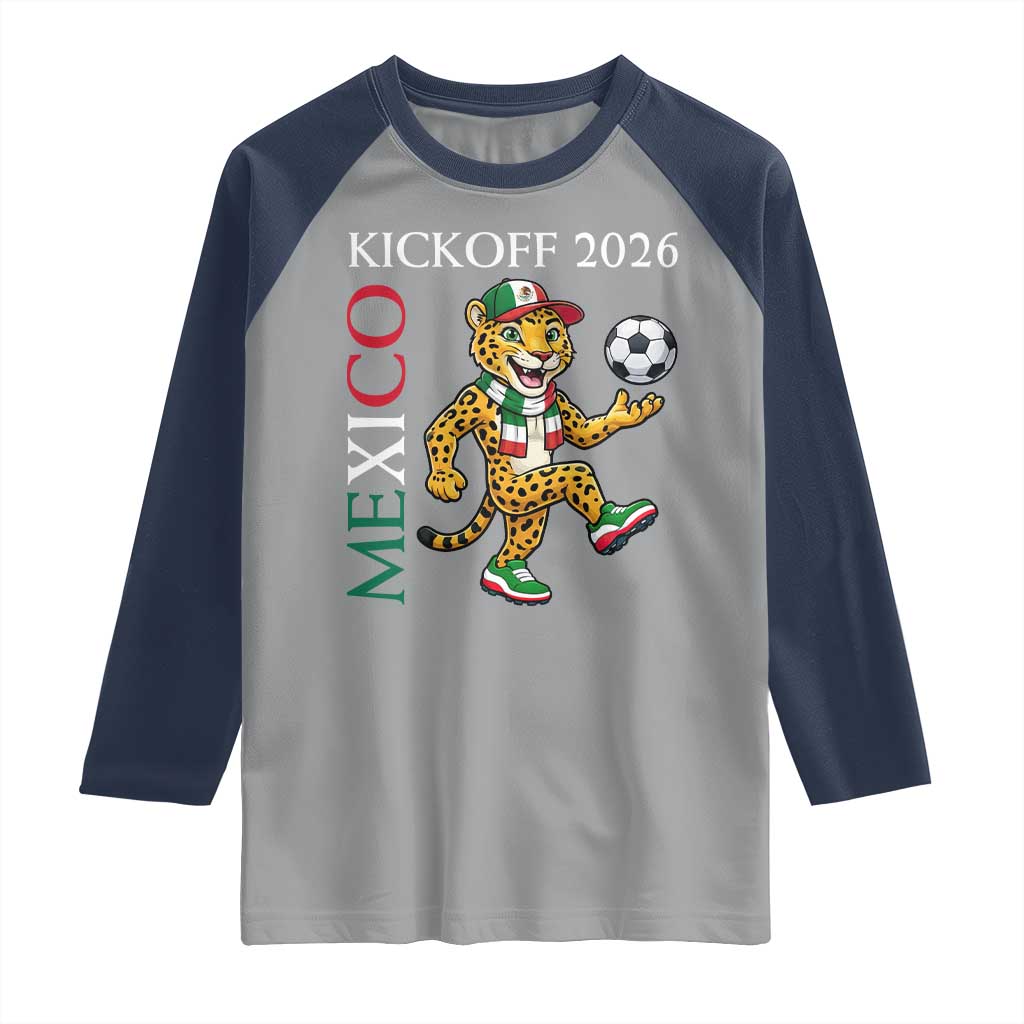 Mexico Soccer Pride Jaguar Kickoff 2026 Raglan Shirt
