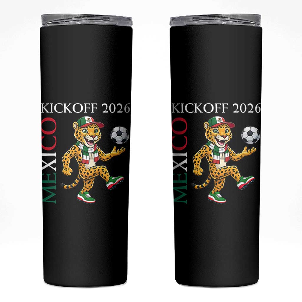 Mexico Soccer Pride Jaguar Kickoff 2026 Skinny Tumbler