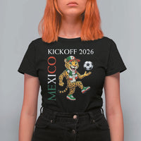 Mexico Soccer Pride Jaguar Kickoff 2026 T Shirt For Women