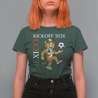 Mexico Soccer Pride Jaguar Kickoff 2026 T Shirt For Women