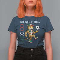 Mexico Soccer Pride Jaguar Kickoff 2026 T Shirt For Women