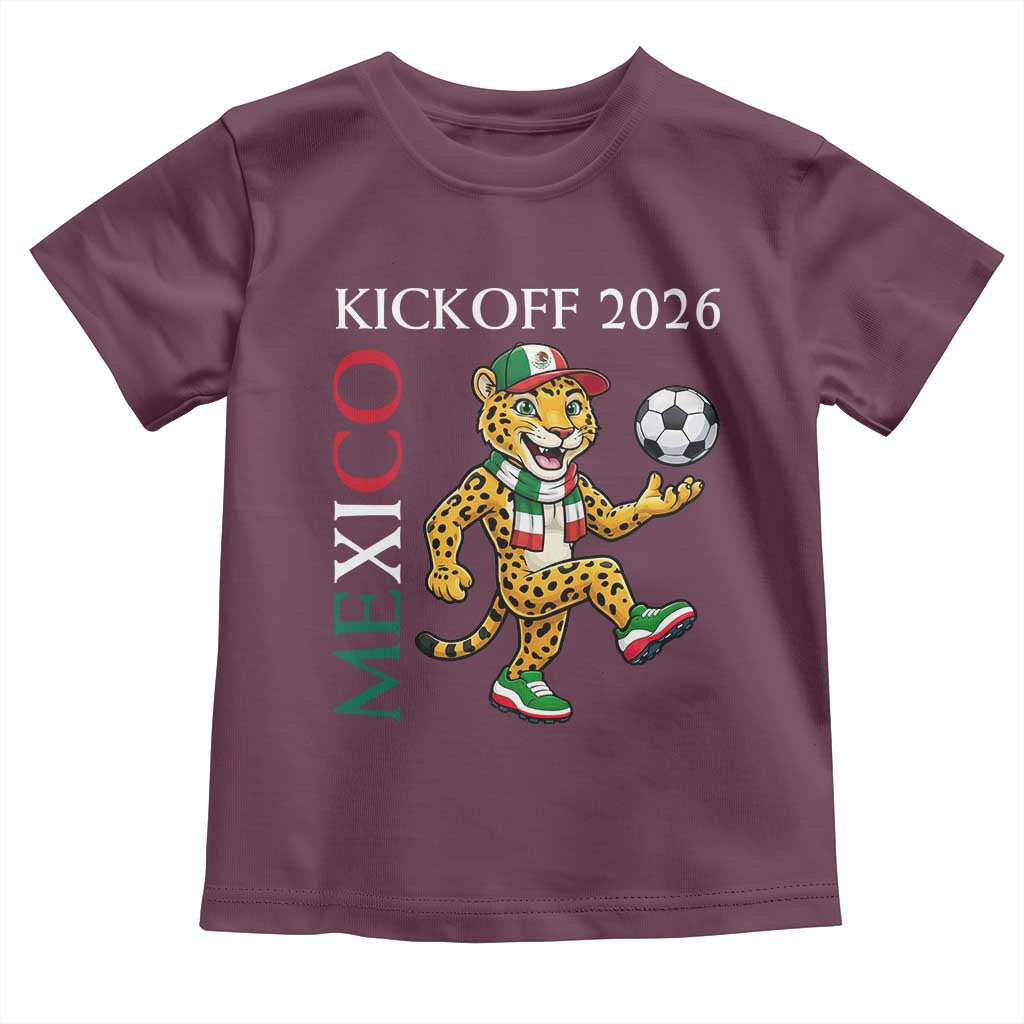 Mexico Soccer Pride Jaguar Kickoff 2026 Toddler T Shirt