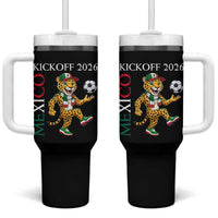 Mexico Soccer Pride Jaguar Kickoff 2026 Tumbler With Handle