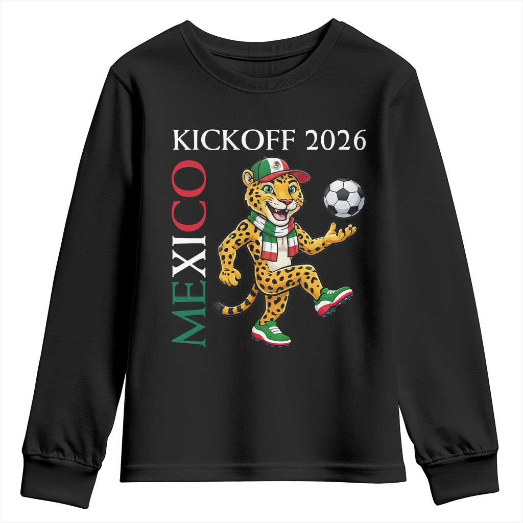 Mexico Soccer Pride Jaguar Kickoff 2026 Youth Sweatshirt