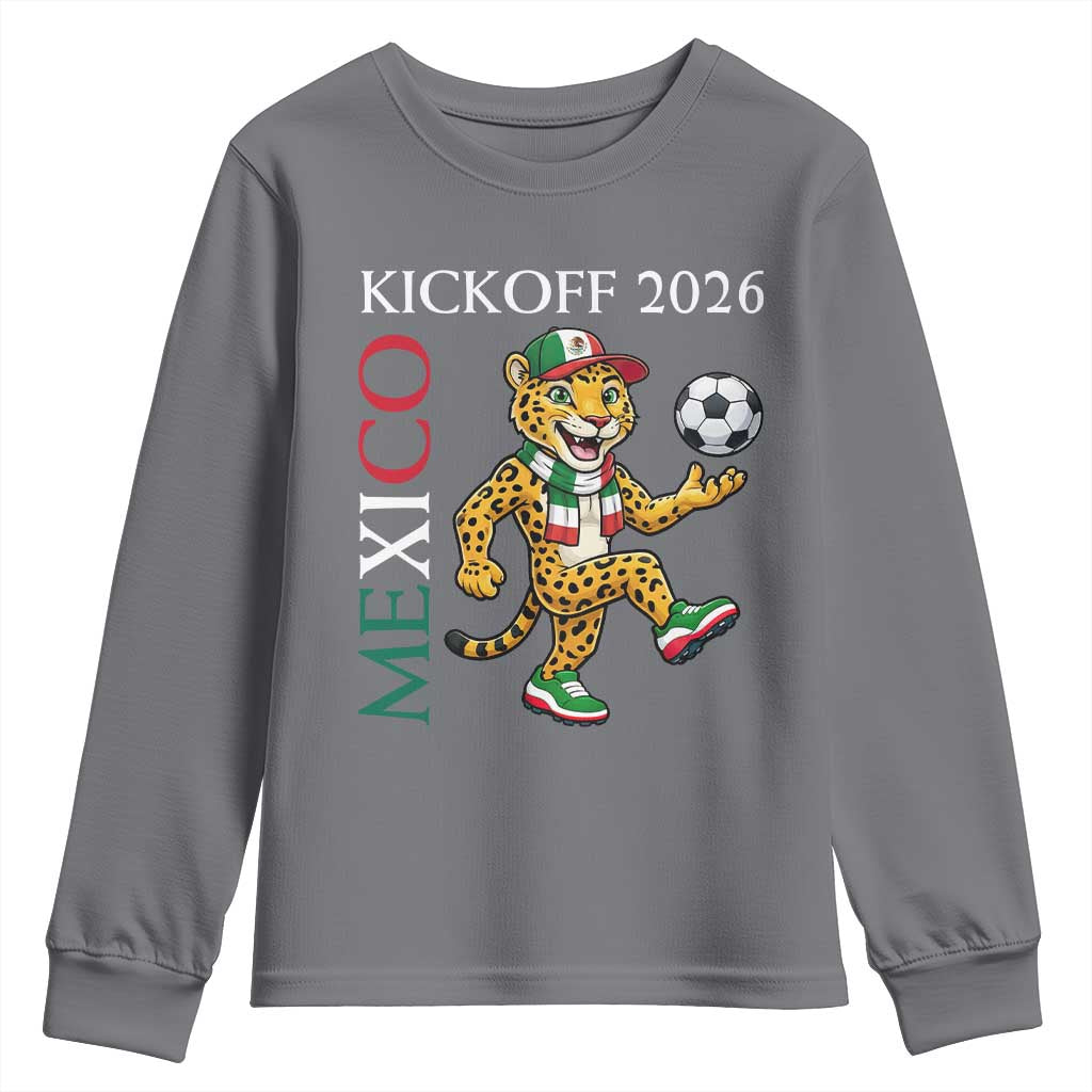 Mexico Soccer Pride Jaguar Kickoff 2026 Youth Sweatshirt