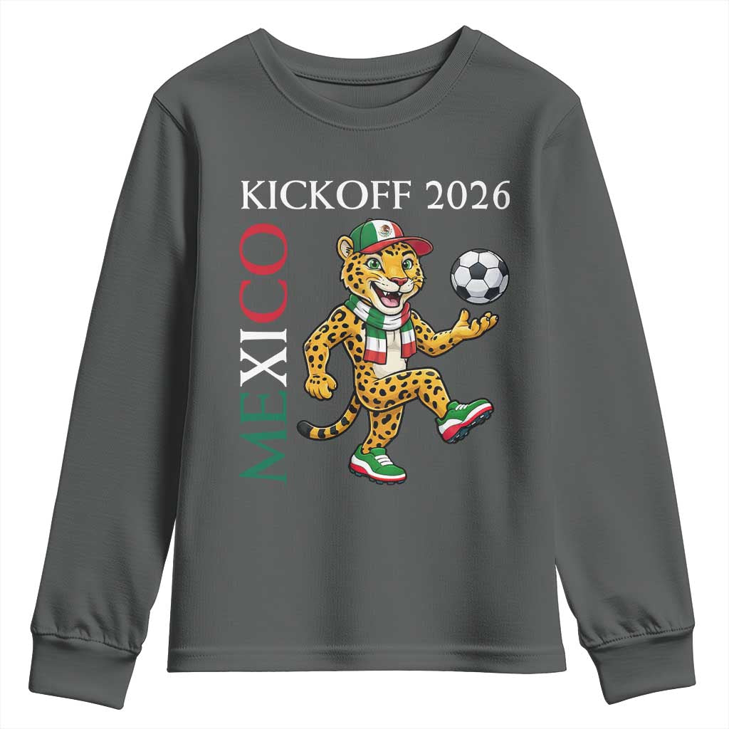 Mexico Soccer Pride Jaguar Kickoff 2026 Youth Sweatshirt