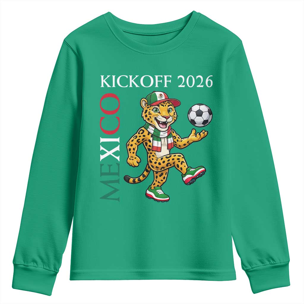 Mexico Soccer Pride Jaguar Kickoff 2026 Youth Sweatshirt