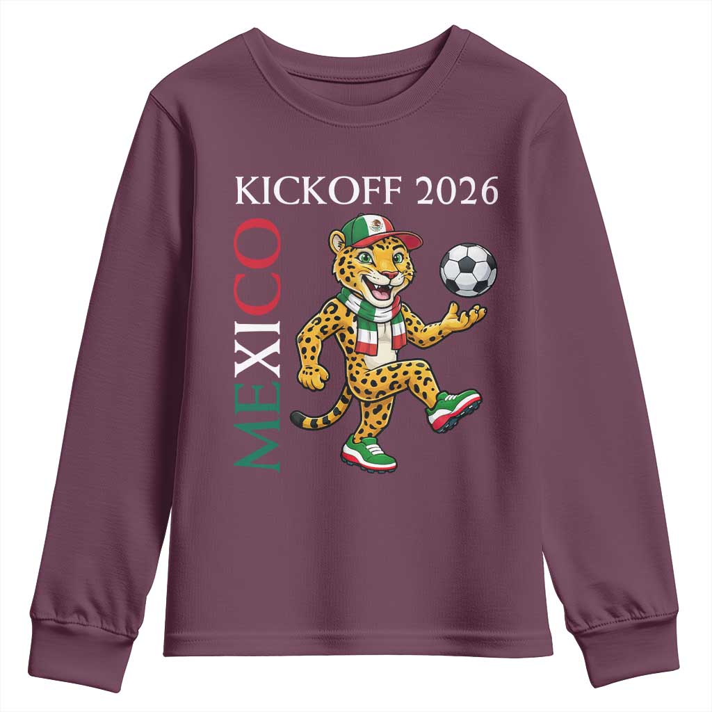 Mexico Soccer Pride Jaguar Kickoff 2026 Youth Sweatshirt