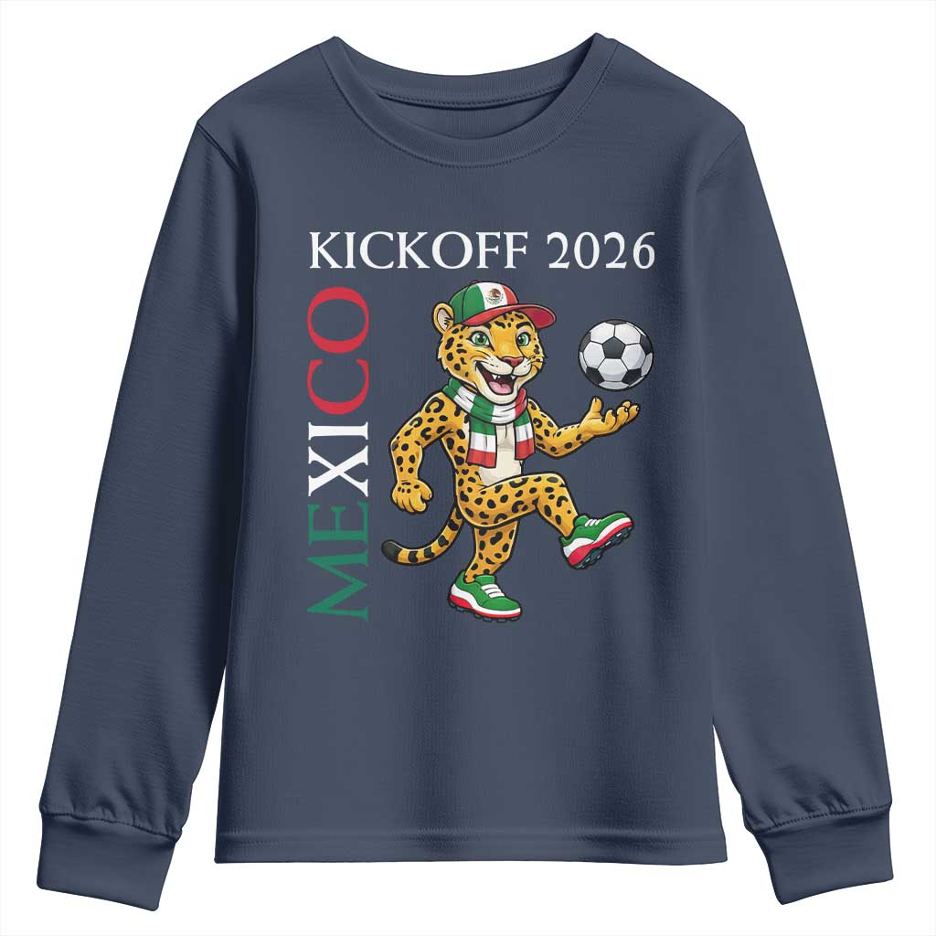 Mexico Soccer Pride Jaguar Kickoff 2026 Youth Sweatshirt