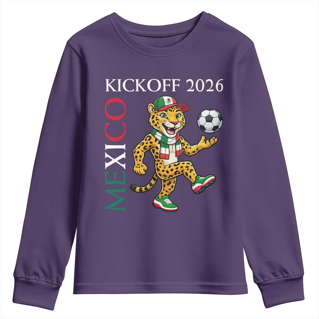 Mexico Soccer Pride Jaguar Kickoff 2026 Youth Sweatshirt
