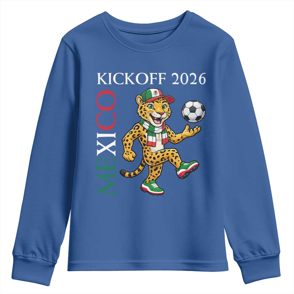 Mexico Soccer Pride Jaguar Kickoff 2026 Youth Sweatshirt