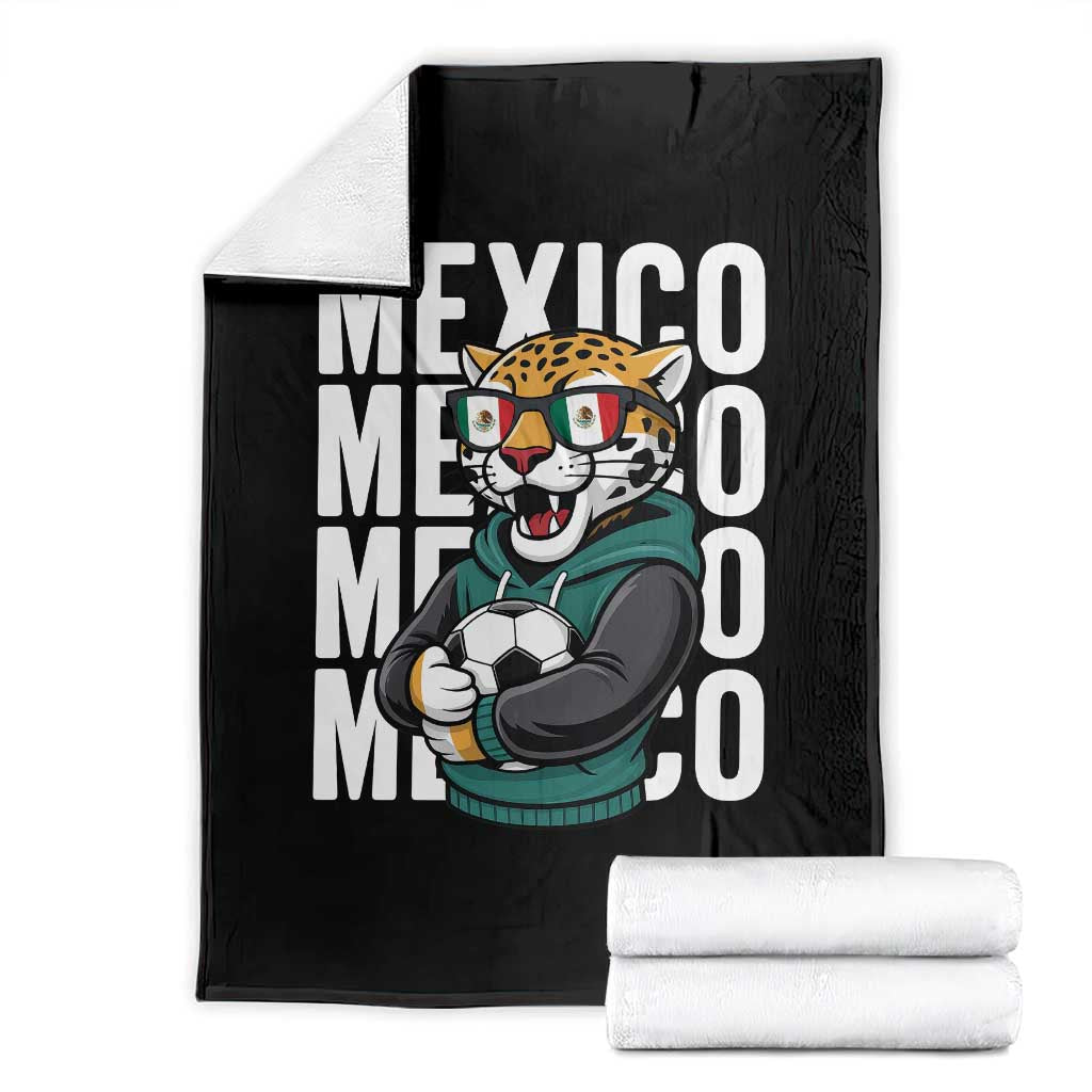 Fierce Mexico Jaguar Soccer Pride Fan Gift Throw Blanket