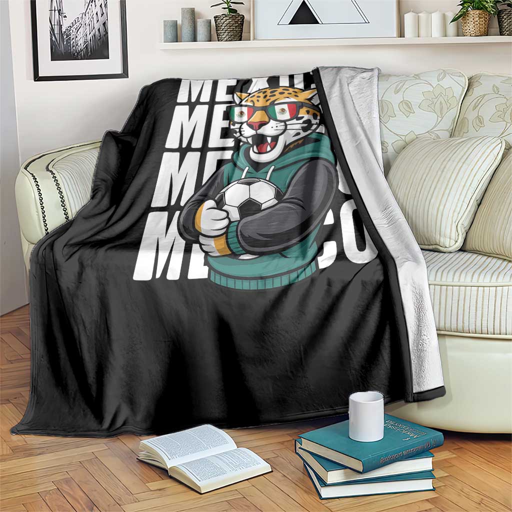 Fierce Mexico Jaguar Soccer Pride Fan Gift Throw Blanket