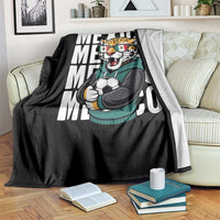 Fierce Mexico Jaguar Soccer Pride Fan Gift Throw Blanket