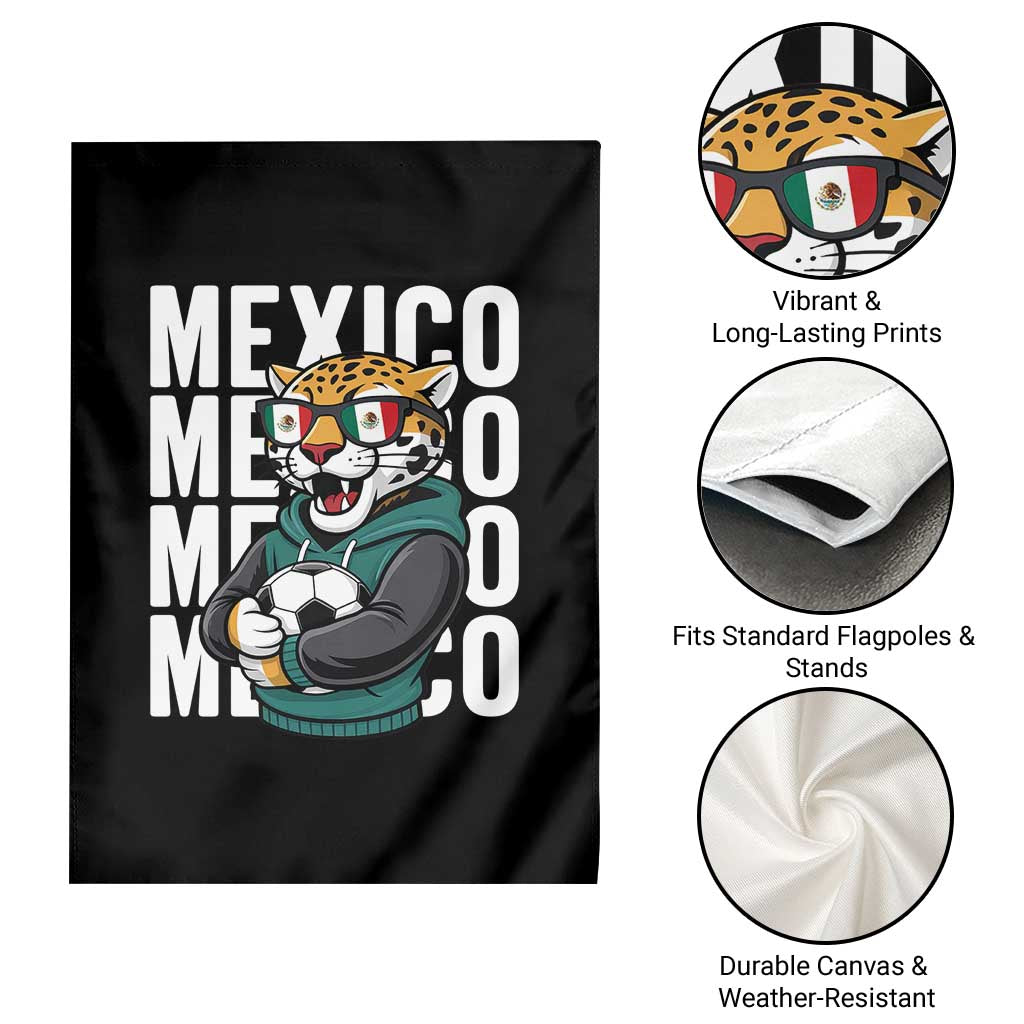 Fierce Mexico Jaguar Soccer Pride Fan Gift Garden Flag